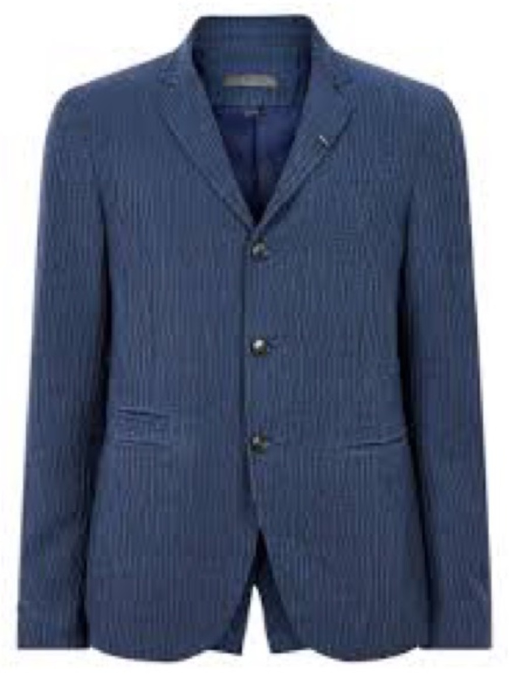 Brand new John Varvatos slim fit notch lapel jacket with hook (cadet blue)